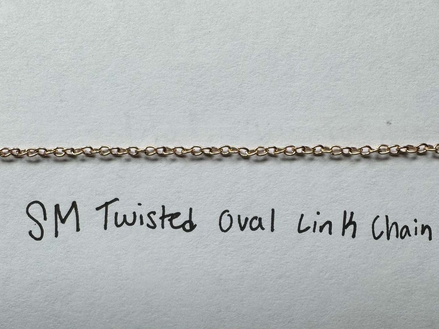 Small Twisted Oval Link Chain